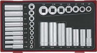 Teng Tools TTAF32 32-delige Doppenset - 3/8" en 1/4"
