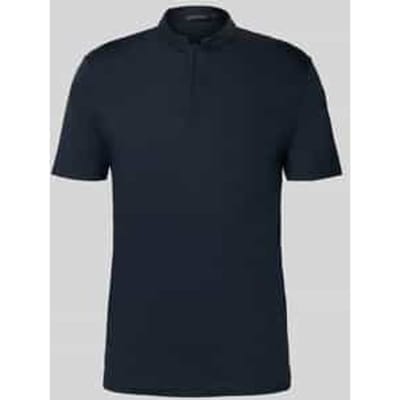 slim fit poloshirt met opstaande kraag model 'LOUIS'
