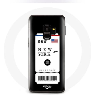 Hoesje voor Samsung Galaxy S9 Vliegticket New York
