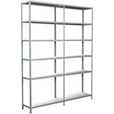Legborden zonder grendels, H 2300 x B 1800 x D 350 mm, wit