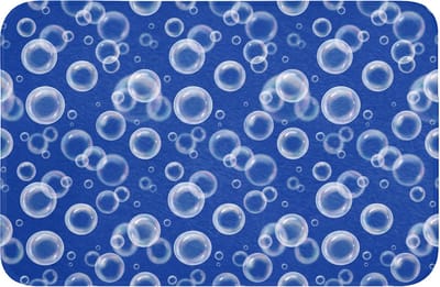 WC mat 60x40 cm - Antislip - Bubbels - Patroon - Blauw - Toiletmat - Vloermat - Douchemat - Toilet tapijt - Toiletmatten