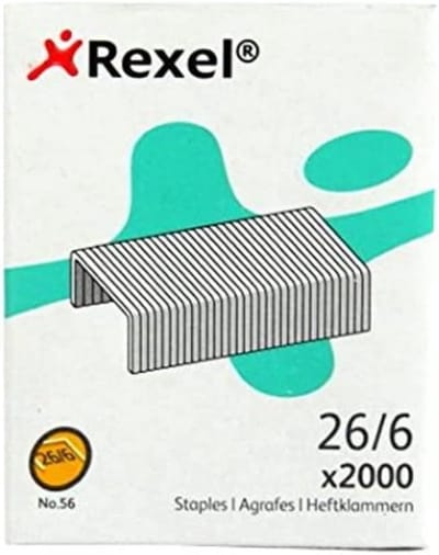Nietmachines nietjes No. 56 (26/6) 2000 stuks voor kantoor en school