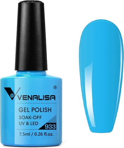 Venalisa UV Gellak Blauw - 7.5 ml - Blauwe Gellak - Gellac Blauw - Gellak Blue - Gellak Licht Blauw - Gellak Kleuren - Venalisa Gellak - Gellak Nagellak