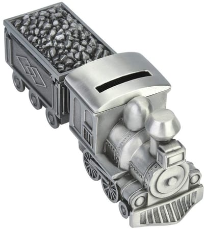Dailygoods- Spaarpot Metalen Retro Trein - Spaarvarken - Spaarpot Kind - Bureaubladdecoratie - Financieel Bewustzijn - Sterk en Stevig - Spaarbank