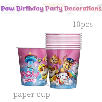 Pat Patrouille Décoration Fête d'Anniversaire Chien Skye Vaisselle Jetable Nappe Gobelet Assiette Baby Shower Cadeau Enfants Fille Garçon Articles de Fête