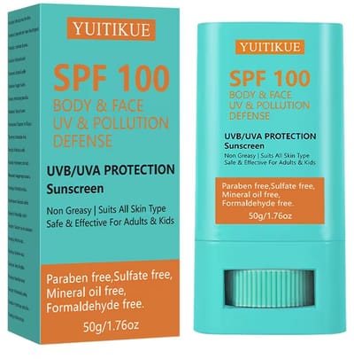 Coconut Sunscreen Stick SPF50 – Hydraterende Zonnebrand Stick met UV Bescherming voor Gezicht & Lichaam
