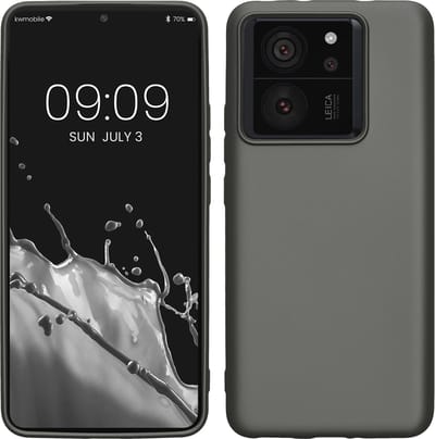 kwmobile telefoonhoesje geschikt voor Xiaomi 13T / 13T Pro - Hoesje voor smartphone - Back cover in metallic grijs