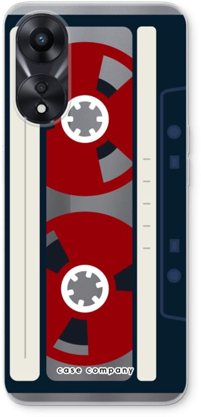 Case Company® - Hoesje geschikt voor Oppo A78 5G hoesje - Here's your tape - Soft Cover Telefoonhoesje - Bescherming aan alle Kanten en Schermrand