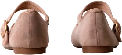 Ballerinaschoen met bandjes en gesp