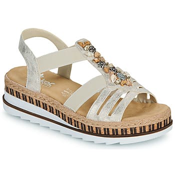 Rieker -Dames - beige - sandalen - maat 36