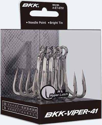BKK Viper-41 Treble Hook Nickel / #1/0