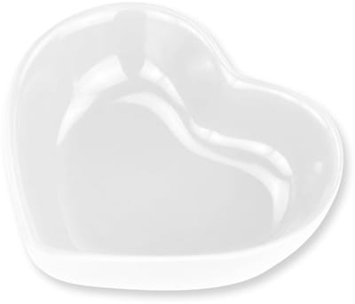Cosensi- Voerbak Keramisch Hartvorm - Kleine Dieren - Wasbaar - Groene Kleur - 8 x 7 x 2,5 cm - 80 gram - Dierenvoerbak