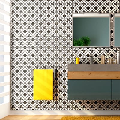Zelfklevende tegelmuurstickers voor keuken en badkamer - 60 Azulejos Zairian tegelstickers - 60 stickers 20x20cm