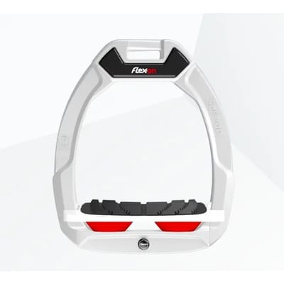 Veiligheidsstijgbeugels Rood/Wit/Wit Flex-On Safe-On