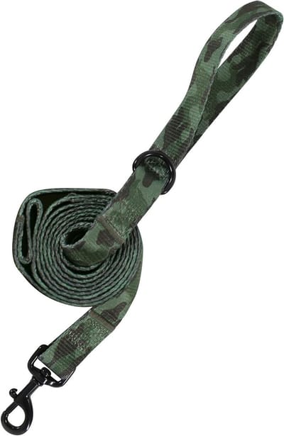 Hondenriem - Huisdier Riem - Veilig Wandelen - Dubbele Handgrepen - 168 cm - Camouflage