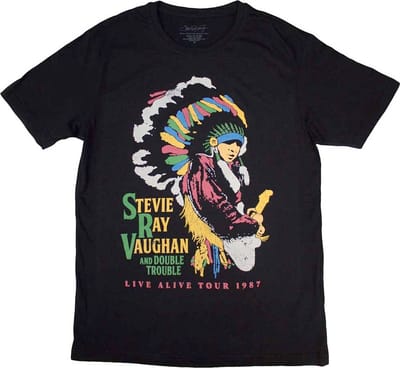 Stevie Ray Vaughan - Double Trouble Heren T-shirt - 2XL - Zwart