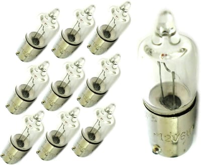 10x Auto Halogeenlampen 12V H6W BAX9s 6W voor Verlichting