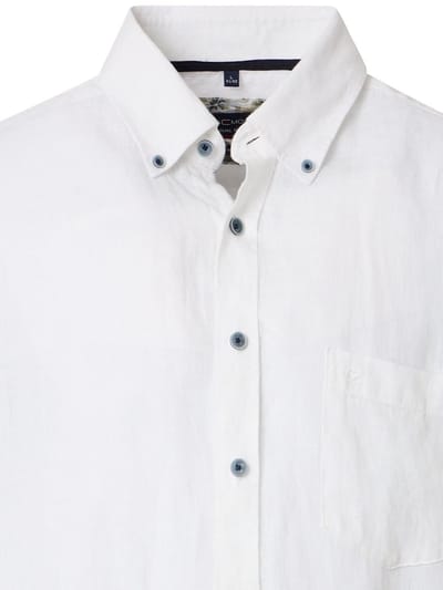 Linnen Casa Moda Wit Overhemd Button Down Boord - L