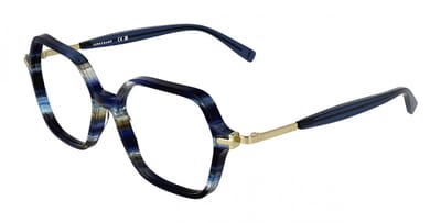 Longchamp LO2782 Striped blue 53/16/140 WOMAN Brilmonturen