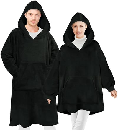 Dailygoods - Hoodie Oversize knuffelfleece - knuffelzacht - XXL-formaat - voor dames en heren - verwarmende trui - 8 kleuren - voor oud en jong