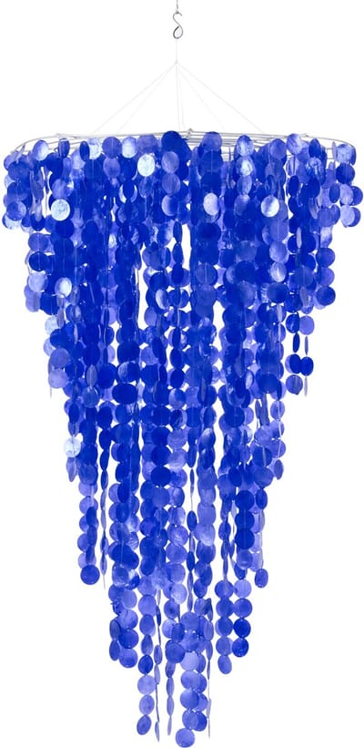 J-Line hanger Schelp - schelpen - blauw - medium