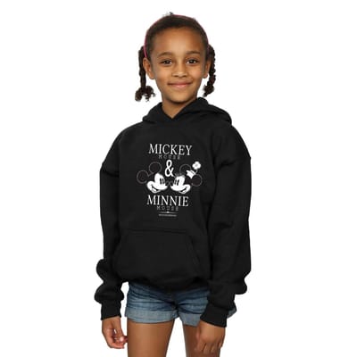 Disney Meisjes Mickey en Minnie Mouse Mousecrush Mondays Hoodie (Zwart)