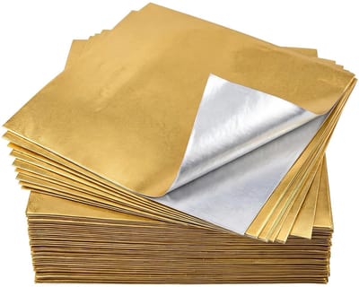Dailygoods- Chocolade Verpakkingen 100 Stuks - Gouden Aluminiumfolie - Papieren Verpakkingen - 10 x 10 cm - Levensmiddelkwaliteit - Robuust en Veilig - Snoepverpakking