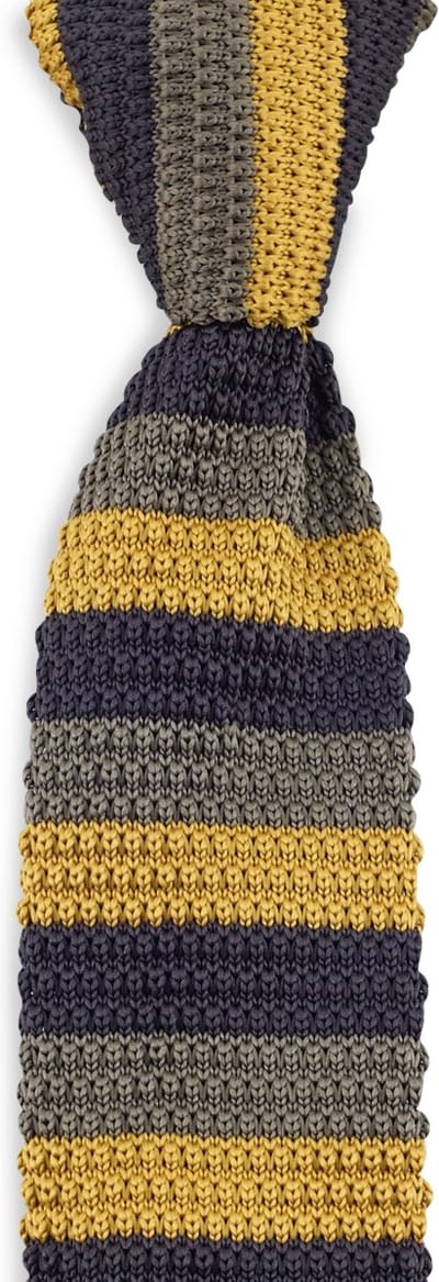 We Love Ties - Stropdassen - Stropdas gebreid Swedish Soul - mosterdgeel / bruin / olijfgroen