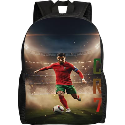 Dynamische Voetballer Rugzak R-Ronaldos 2026 Kampeerrugzakken Mannen Moderne Schooltassen Designer Grote Rugzak (as the picture,as picture)
