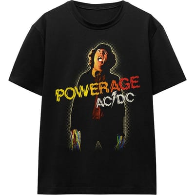 AC/DC Unisex Powerage T-shirt voor volwassenen (Zwart)