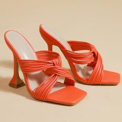 Zomermode Sexy Dames 11cm Hoge Hakken Slippers Dames Fetish Luxe Designer Franje Oranje Buitenschoenen Plus Size 42 39 oranje