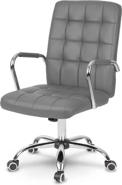 Sofotel Benton – Luxe Bureaustoel – Grijs Eco-leder