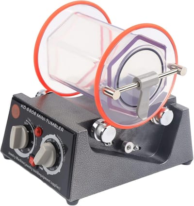 Polijsttrommel Sieraden - Draaibare Beker - Oppervlak Polijsten - Met Timer Functie - 3 kg Capaciteit - Wit