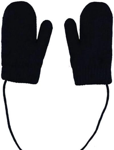 Unisex kids knit wanten navy 2-8 jaar