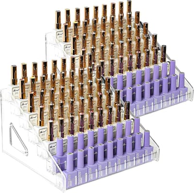 Acryl display standaard - Transparant - 31 x 25,5 x 16 cm - 6 Lagen Acryl Organizer voor Nagellak en Cosmetica