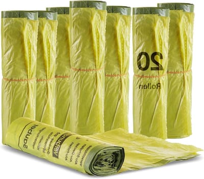Gele Vuilniszakken - Afvalzakken Geel - Afval Sorteren - HDPE Materiaal - 90 Liter - Geel