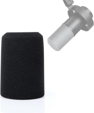 SnelShoppen - K688 Pop Filter - Microfoon Cover Foam voor K688 Opnames - Blokkeert PLOSIVES - Hoge Dichtheid Geluidsisolatie - Ideaal voor XLR/USB Mic