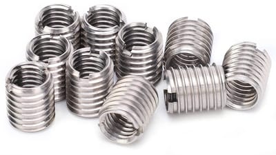 Dailygoods- Draadmoer Set van 10 Stuks - Insteekmoer M8/M10 - Roestvrij Staal - Draad Reducer - Reparatiemoer - Hoogwaardige Duurzaamheid - Schroefdraadbus