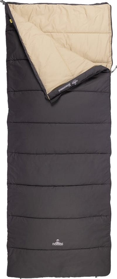 NOMAD® Blazer Slaapzak Dekenmodel | Grijs | 205x80 cm | Katoen | Aanritsbaar | Tochtstrip | Tweewegrits | Incl Hoes