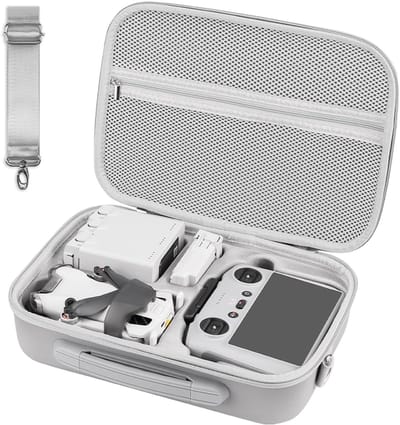 Mini 3/Mini 4 Pro tas, draagbare draagtas voor DJI Mini 3/4 Pro drones - hoge capaciteit case voor DJI Mini 3 Pro en accessoires compatibel met DJI RC/DJI RC-N1 afstandsbediening, mini 3 pro tas