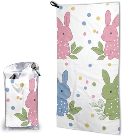 Microvezel Handdoek - Sneldrogende Handdoek - Sport en Reizen - Compact Opvouwbaar - 80 x 40 cm - Meerkleurig