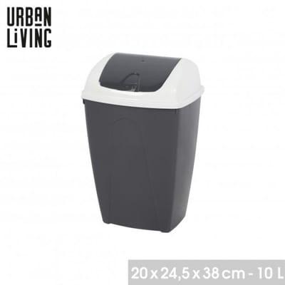 "PASHA" FLIP PRULLENBAK 10L TWEEKLEURIG WIT EN MOONROCK