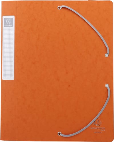 Exacompta 10x Cartobox Archiefdoos Rug 40mm - A4 (vlak geleverd) - Oranje - 14017H