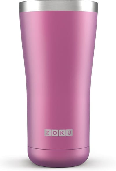 Zoku Hydration Drinkbeker - 3 in 1 - RVS - 591 ml - Paars - Thermosbeker