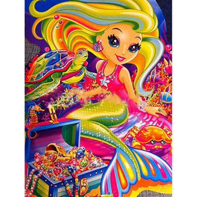 5D DIY diamant schilderij  Zeemeermin meisje  cartoon diamant borduurwerk strass kruissteek kinderen decor geschenken 30X40CM