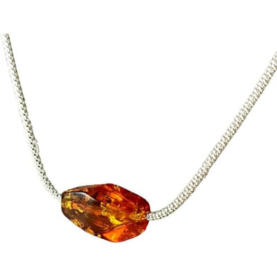 Cognac amber ketting - Baltische Amber Collier brown