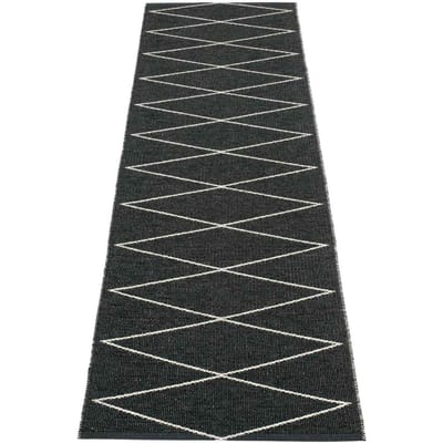 Pappelina - Max vloerkleed - zwart - 70 x 240 cm