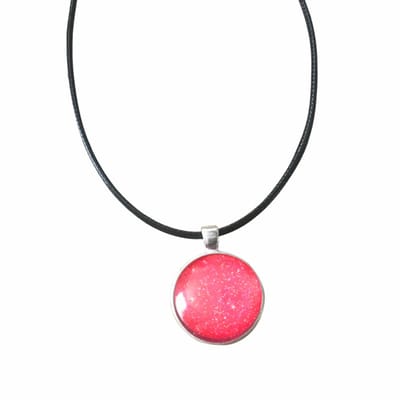 Ketting Floor -midden roze Allergie-2.5 cm verstelbaar - Charme Bijoux