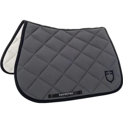 Springzadel met geborduurd logo voor paard Equestro