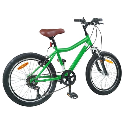 vidaXL - Kinderfiets - 20 - Inch - 6-Snelheid - voor - 6-11 - jaar - oud - Groen